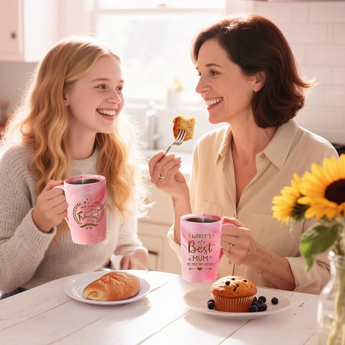 Mother’s Day Gift Hamper for Mum – Personalised Pamper Set from Daughter or Son with Coffee Mug