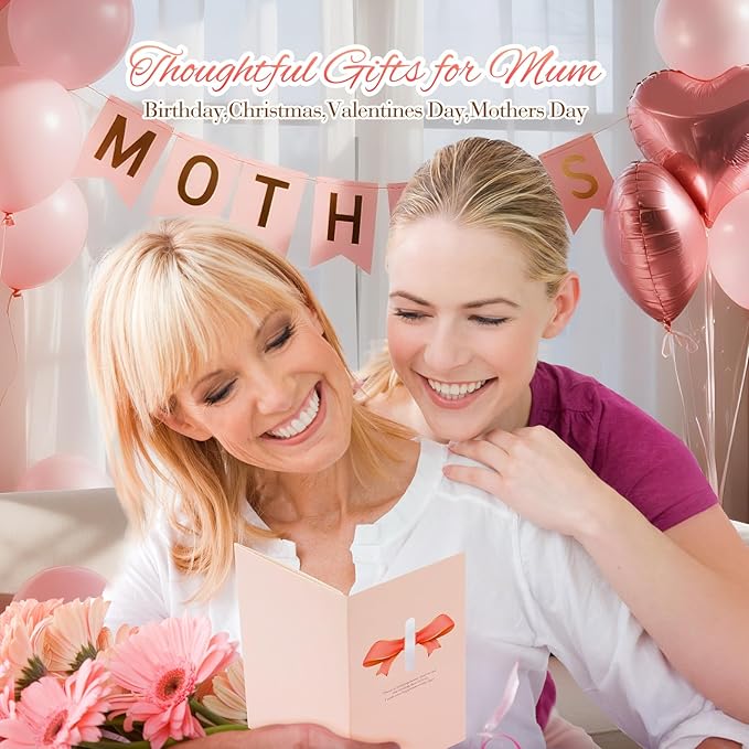 Mother’s Day Gift Hamper for Mum – Personalised Pamper Set from Daughter or Son with Coffee Mug